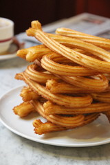 Chi chis for breakfast Chinchon Spain