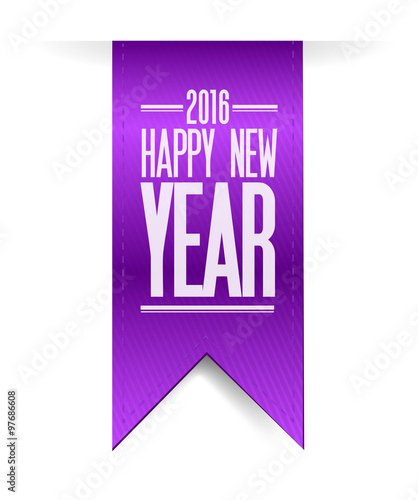 Falling sequins "happy new year purple banner 2016 sign" Stock photo and royalty-free images on Fotolia.com