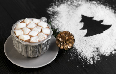 Chocolate and marshmallow