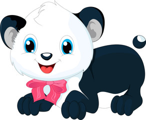 cute panda cartoon