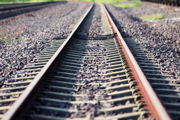 Fototapeta premium railway as background.