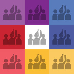 illustration of Happy new year 2016