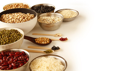 Different kinds of Grains, five grains