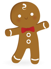 Happy gingerbread man
