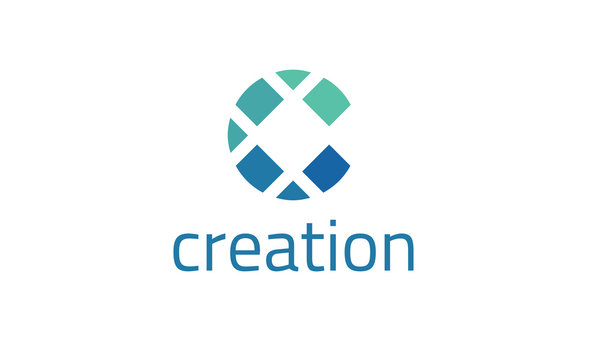 C Logo - Creation Blue