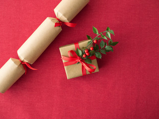 Christmas cracker and present
