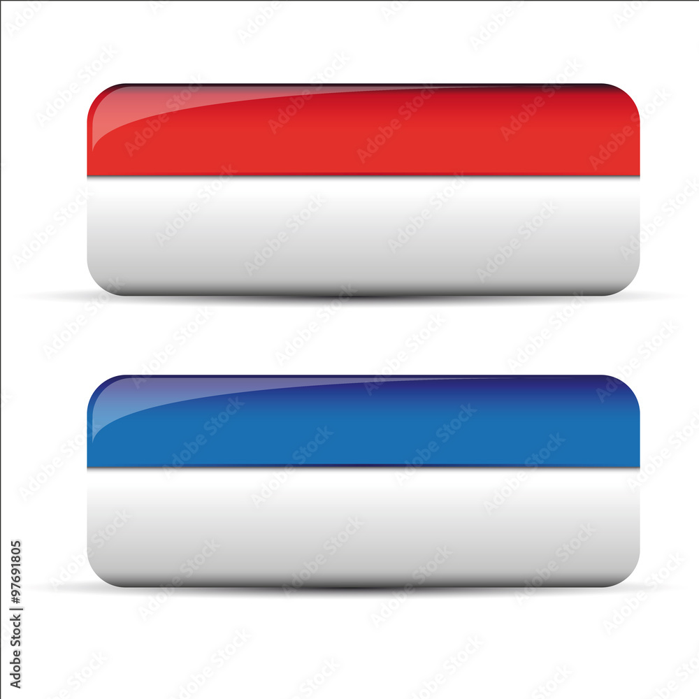 Poster empty square button vector
