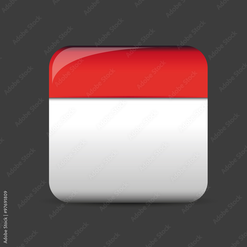 Poster empty square button vector