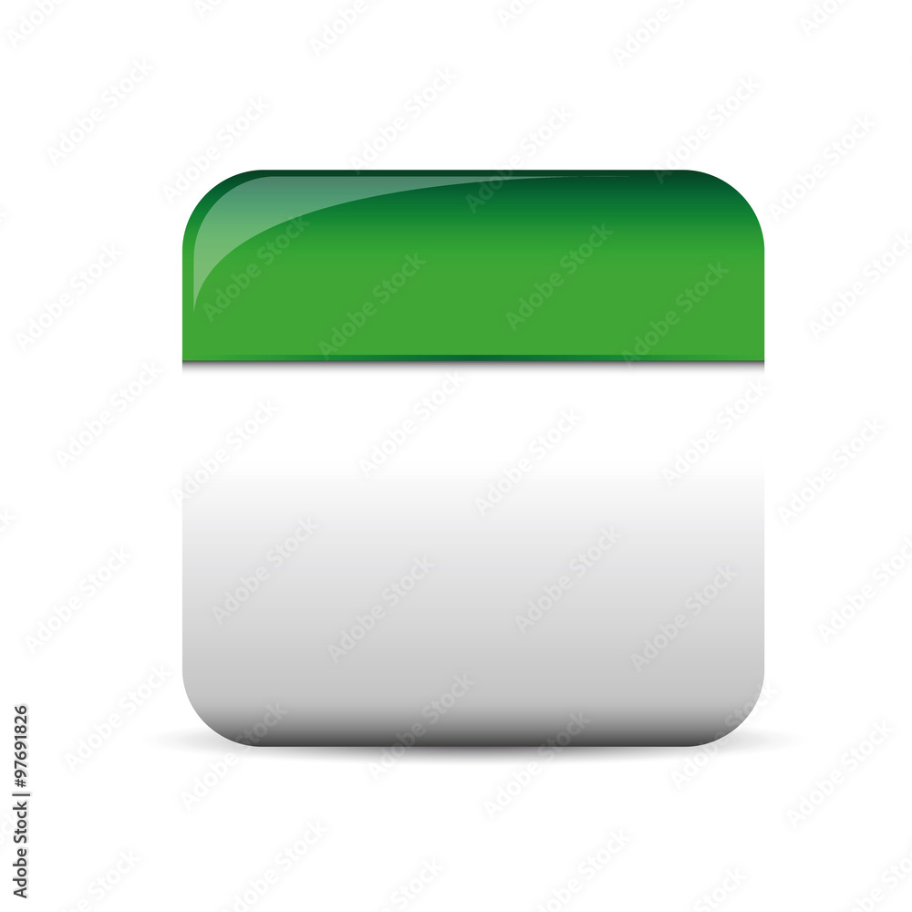 Poster empty square button vector