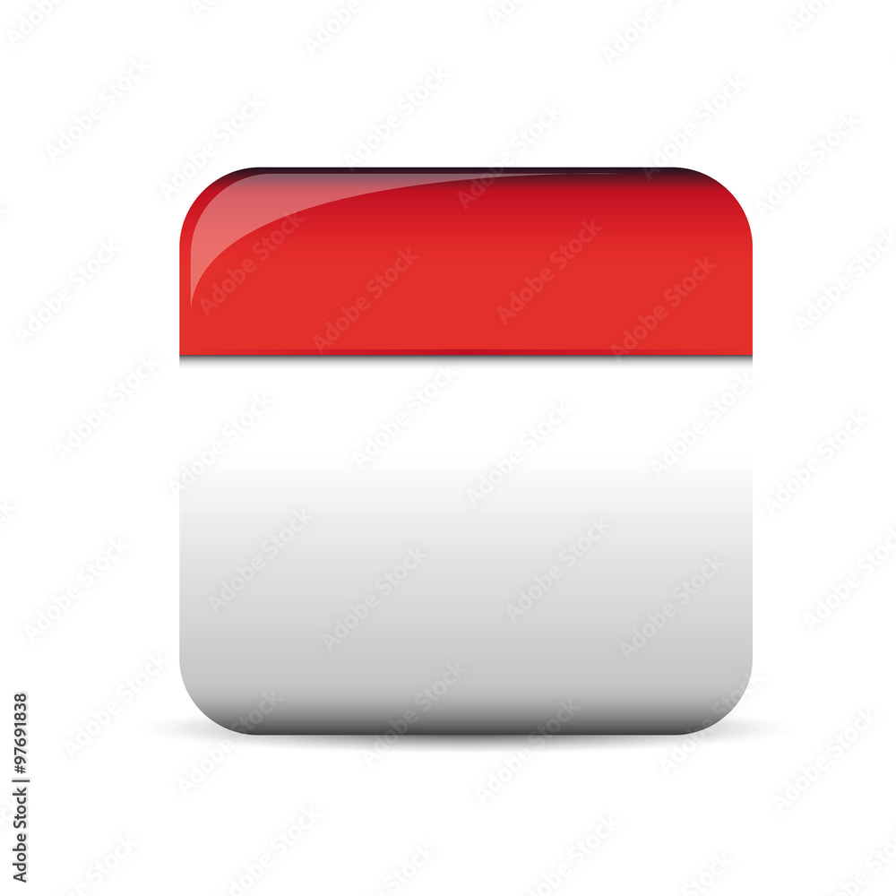 Poster empty square button vector