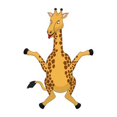 Giraffe Cartoon Vector