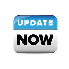 Update now button blue vector