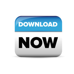Download button blue vector
