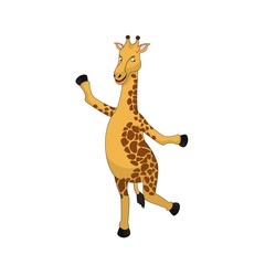 Giraffe Cartoon Vector