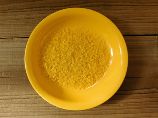 dough on wooden base