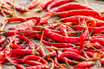 dried red hot chilli chillies pepper