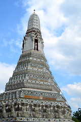 Pagoda/Pagoda in wat arun rajwararam(the temple of dawn)/Bangkok city,Thailand.