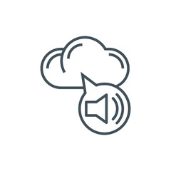 Cloud music icon