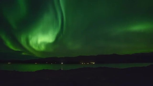 Polarlichter in Skandinavien im Zeitraffer