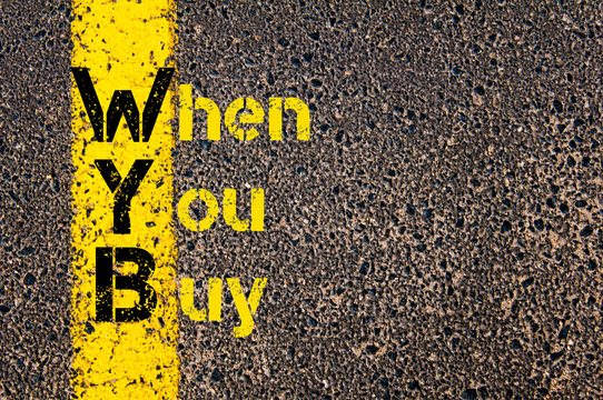 Accounting Business Acronym WYB When You Buy