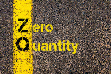 Accounting Business Acronym ZQ Zero Quantity