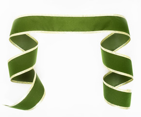Green Velvet Banner with Gold Edges