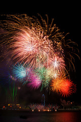 Fireworks over Marina Bay
