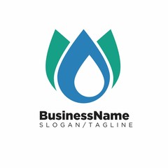 Water Power Energy Nature Company Logo Icon Vector