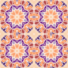 Abstract vintage pattern. Good for tiles, printing on paper and fabric.