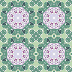 Abstract vintage pattern. Good for tiles, printing on paper and fabric.