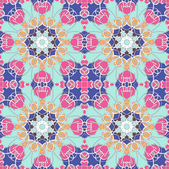 Abstract vintage pattern. Good for tiles, printing on paper and fabric.