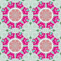 Abstract vintage pattern. Good for tiles, printing on paper and fabric.