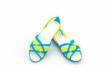 Colorful of Sandals shoes / flip flops.