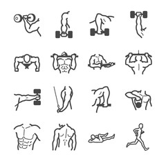 Fitness and workouts icon