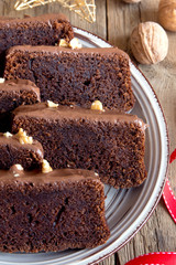 Chocolate cake for Christmas