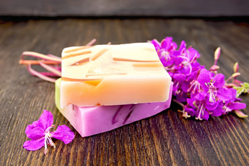 Soap with fireweed on board