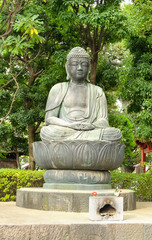 Fototapeta na wymiar Image of Buddha at Asakusa temple, Japan 