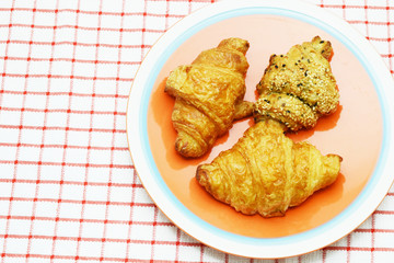 croissant and sandwiches 