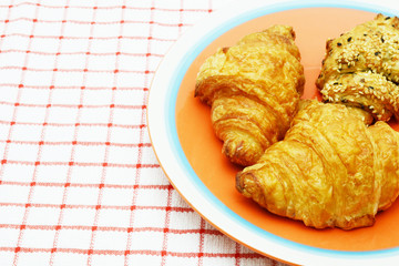croissant and sandwiches 