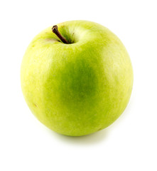 Delicious tart green granny apple studio isolated