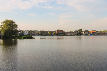 Fototapeta na wymiar View of the canal Ringvaart from Zwanenburg, the Netherlands