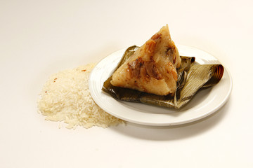 Asian Chinese rice dumplings or zongzi