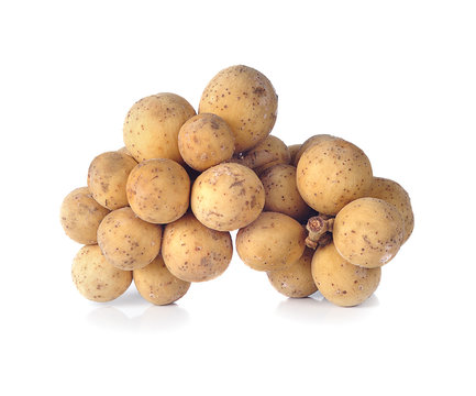 Longkong isolated on a white background
