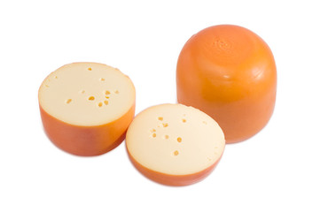 Wheels of cheese