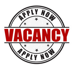 Vacancy grunge stamp