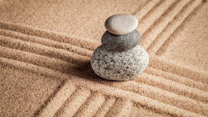 Fototapeta na wymiar Japanese Zen stone garden