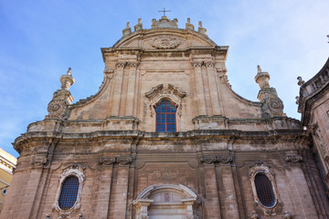 Fototapeta na wymiar Basilica Cathedral Church of Monopoli. Puglia. Italy.