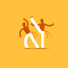 Capoeiristas playing