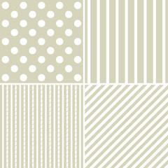  set of four different retro pattern