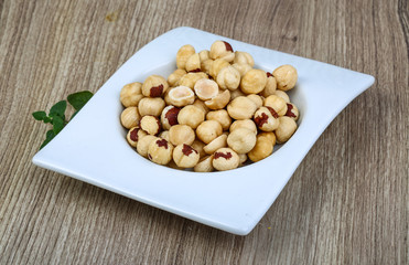 Hazelnuts in the bowl